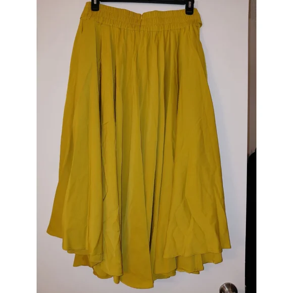 Women's Flowy Long Skirt with Pleated Elastic High Waist Size XL NWT - Picture 3 of 4